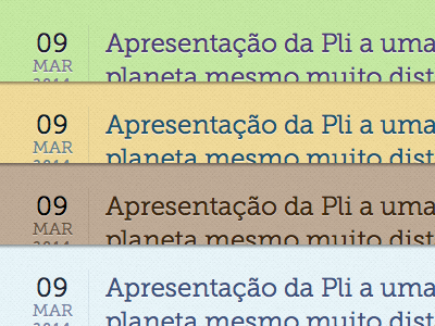 Seasons autumn blue brown date green museo slab portugal spring summer title typography web winter yellow
