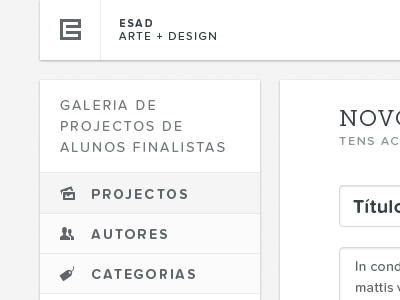Gallery — Menu black entypo gallery icons museo slab portugal proxima nova soft typography web white