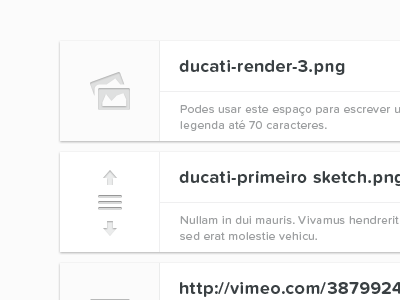 Gallery — Draggable items black drag entypo gallery icons portugal proxima nova soft typography web white