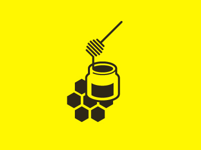 honey-icon for a cookbook food honey icon pictogram sweet