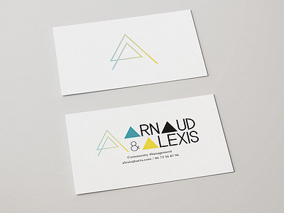 Arnaud & Alexis design logo type typography