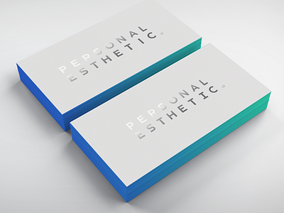 Dentist Business Card business card card dentist edge foil gradient medical personal brand print silver thick
