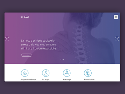 Medical Landing Page back css custom gradient hero icon landing page medical responsive surgery therapy web design webdesign website wide