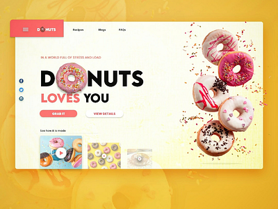 Donut landing page