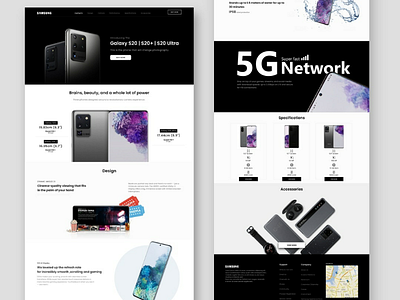 Samsung S20 website redesign