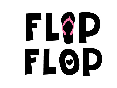 Flip Flop live Store Logo branding flip flop logo shopify store