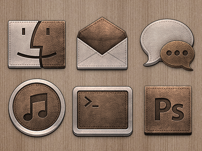Leather icons icons leather mac osx