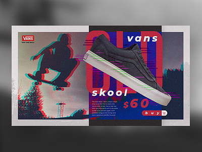 Vans Old Skool - Product Page buy glitch skateboard ui uiux vans website
