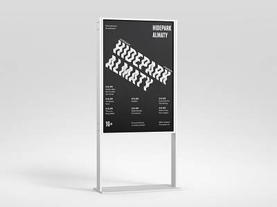 3D Typography poster 3d text 3d typography ad banner billboard cover design illustration instagram kazakhstan logo minimal poster smm swiss typography