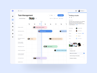 Dashboard Task Management UI