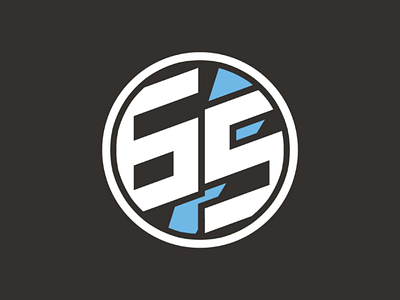 65 65 emblem logo vector