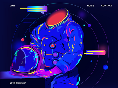 hello!dribbble! illustration ui ux