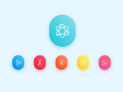 Gradient Buttons ai buttons gradients icons illustrations psd