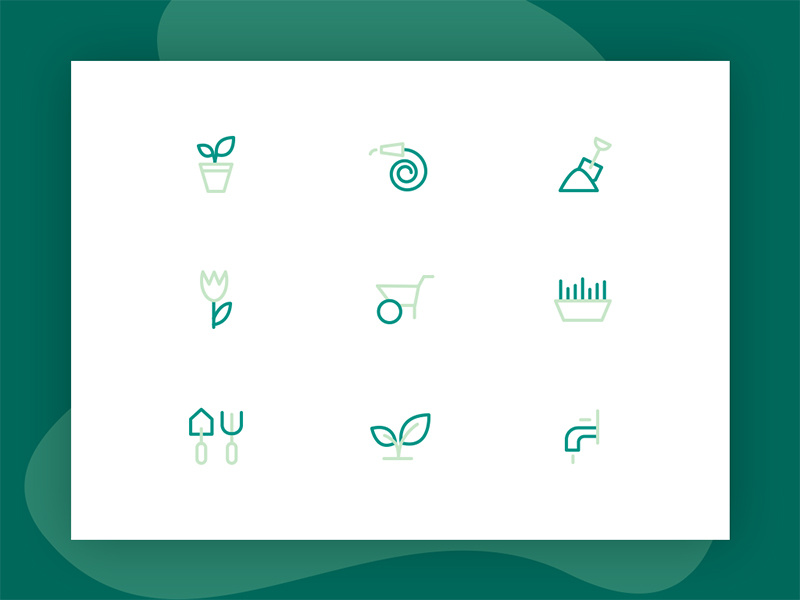 Gardening icons