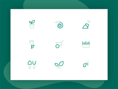 Let's Go Gardening Icons