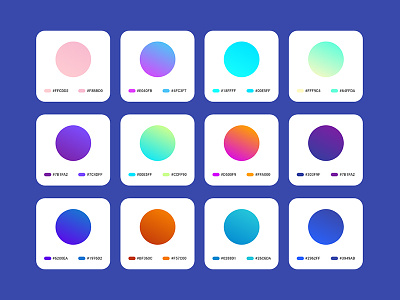 Freebie - Gradients for Adobe Xd adobe adobexd gradients material materialdesign swatches