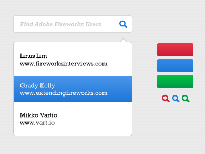 Simple Profile Dropdown adobe fireworks adobefireworks dropdown fireworks profile