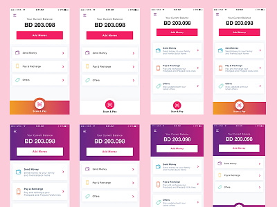 Finance App - Home Screen app cash finance finance app homescreen mobile pay payment viva