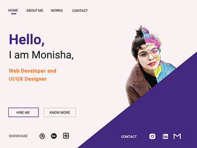 personal portfolio landing page