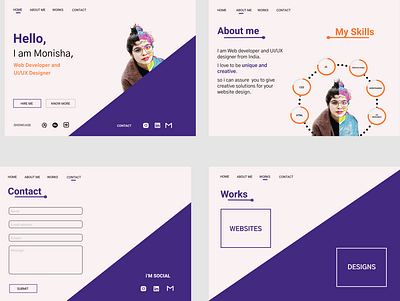 personal portfolio complete design design figma uidesign uiux uiuxdesign webdesign