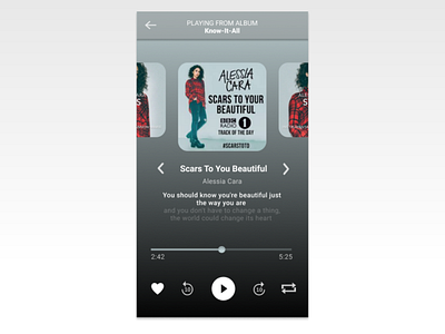 music player app UI design