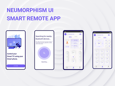 Neumorphism UI based Smart Remote App