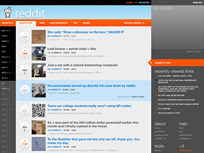 Reddit : Redesign 0.02 reddit redesign