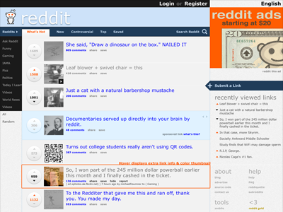 Reddit : Redesign 0.03 reddit redesign