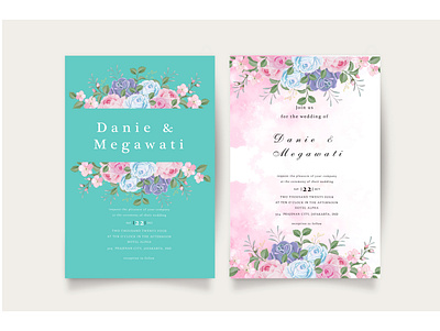 Elegant floral wedding invitation card background beautiful border card decoration decorative design elegant floral flower frame greeting illustration invitation invite romantic template vector vintage wedding