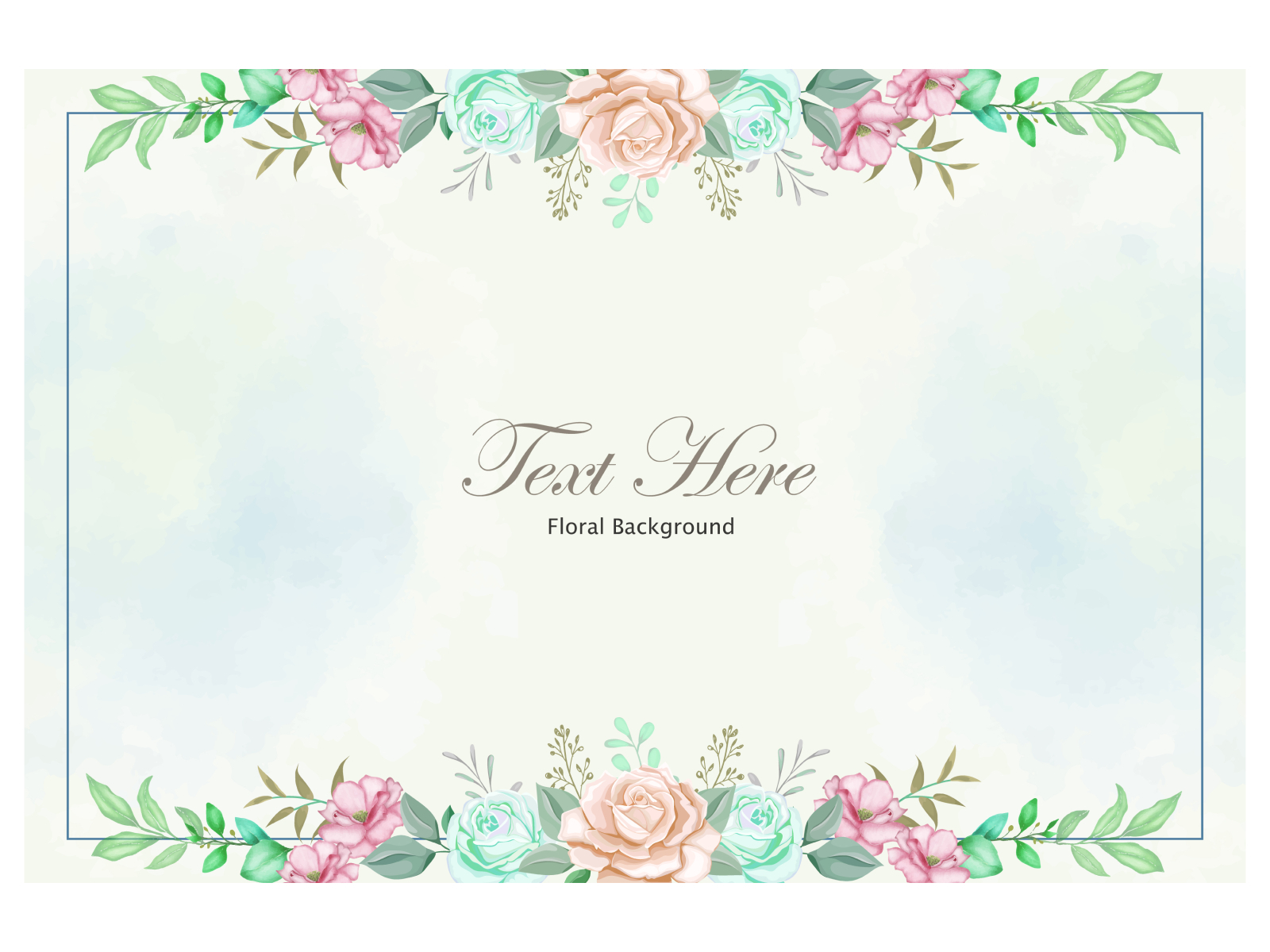 Elegant floral frame background with beautiful floral by dankervctr on  Dribbble