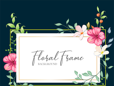 Floral frame background 2020 background banner calendar card celebration decoration design floral flower frame greeting holiday illustration new ornament sign symbol vector year