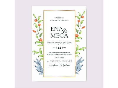 Wedding invitation card design