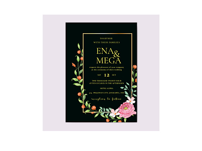 Wedding invitation card design