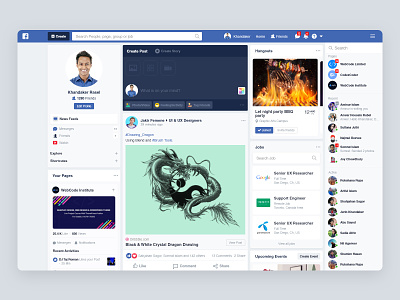 Facebook Redesign Concept