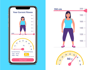 Body Building App Interaction animation app body building calories clean design design fitness fitness app fitness guide app fitness meter app gym health illustration interaction meals mobile app mobile ui progress tracking workout
