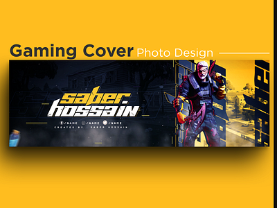 Cover photo Gaming / Banner Design for web / Gaming banner