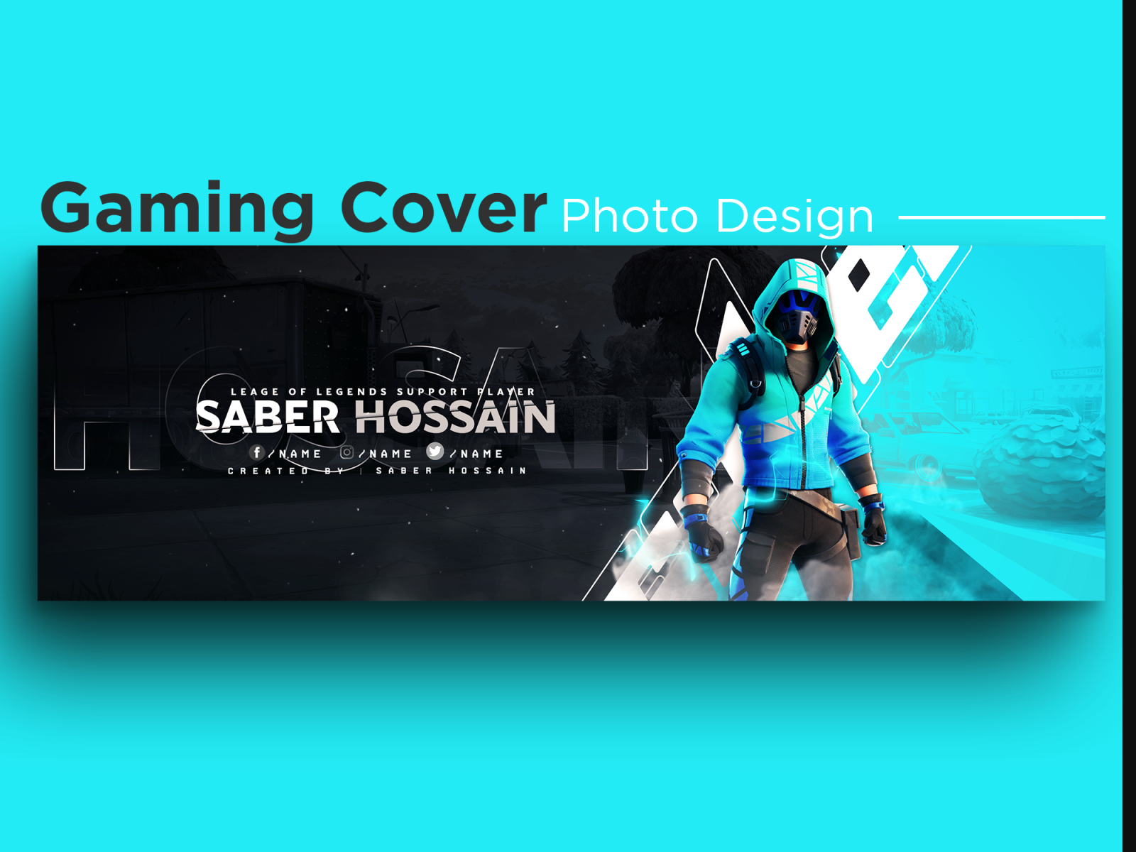 Cover photo Gaming / Banner Design for web / Gaming banner by Saber