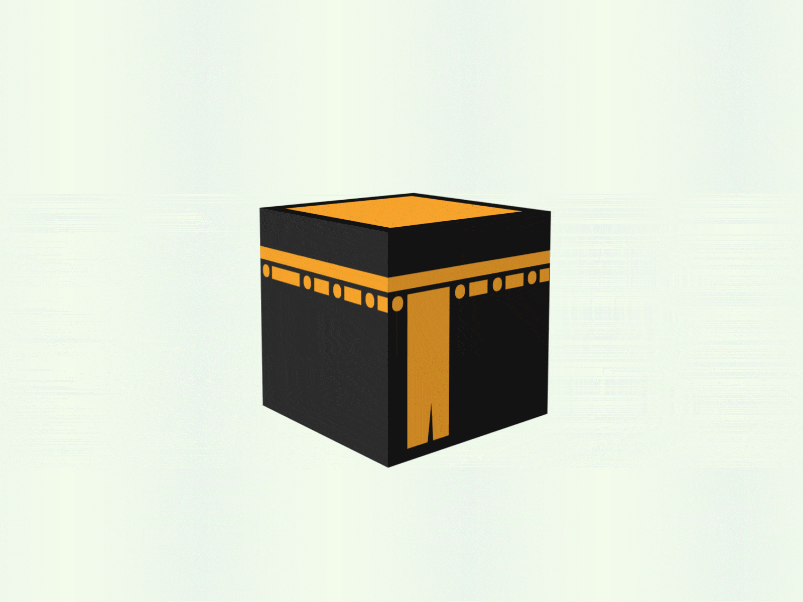 Kaba Animation After Effects after effects al haram app icon branding creative design explainer animation icon animation illustration logo logo animation motion motion graphics simple animation simple design typography ui ux web design