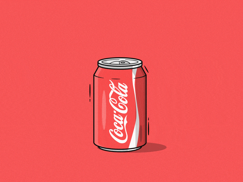 Coca-Cola Can Animation after effects animation app icon animation branding creative design eye catching graphic design illustration logo animation minimal animation motion motion graphics simple simple design typo typography ui ux water pouring