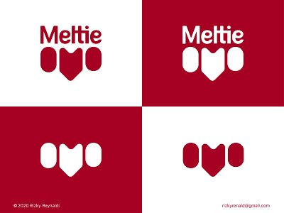 Meltie branding design icon logo typography vector