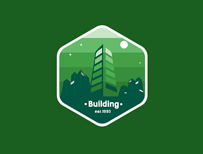 Emblem Building building design emblem design flatdesign logo