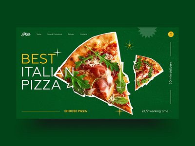Pizza Delivery Concept_2 creative creativity daily delivery design graphic homepage landing minimal modern pizza promo ui vector webdesign