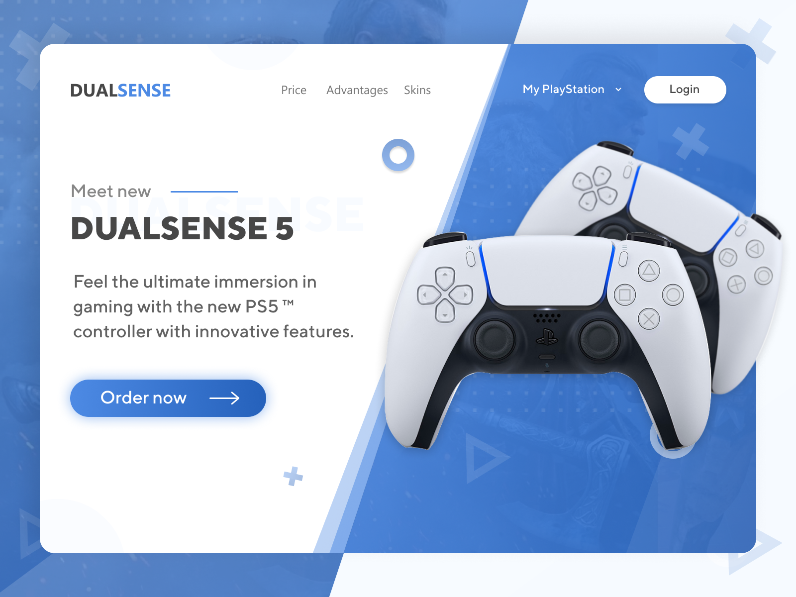 DualSense 5 Landing Page by Danil Gilman on Dribbble
