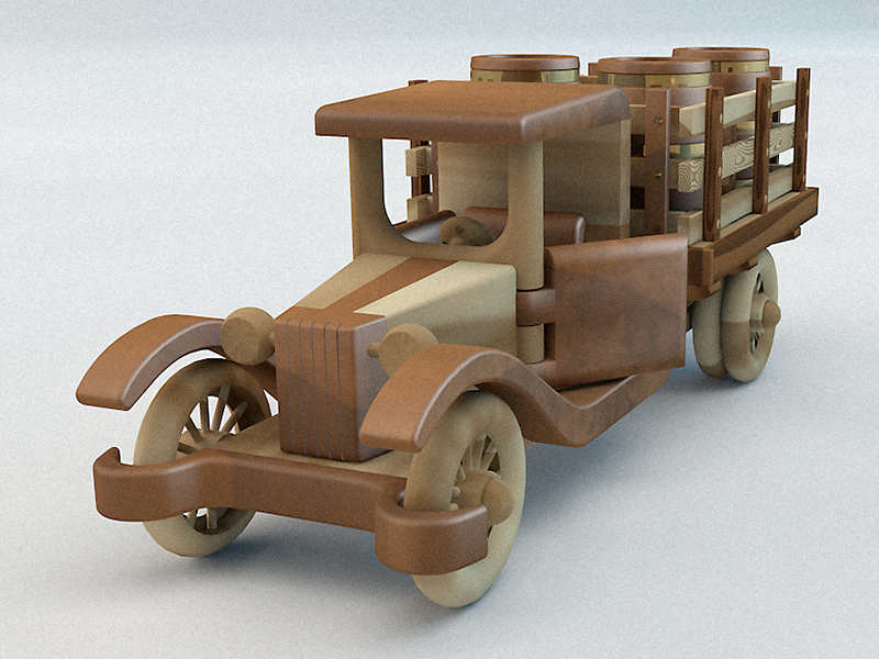 small wooden cars toys