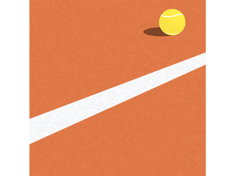 Tennis animated gif animation 2d flat illustration motion design motion graphic motiongraphics sketch sports stop motion tennis tennis ball tennis player vector