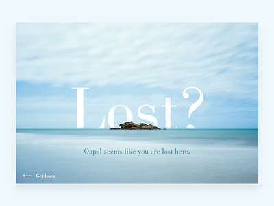 Daily UI - Day 8 | 404 Page