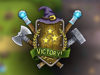 Victory! axe design game gamedev icon tablet ui victory