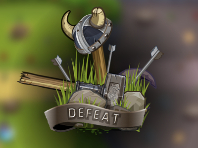 Defeat axe defeat design game gamedev icon tablet ui