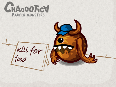 Mobile android game. Kill for food =) chaotica game monsters pauper ui
