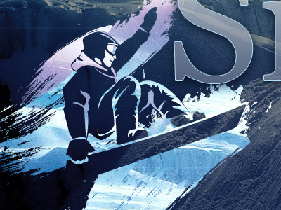 Snowboard board illustration snow